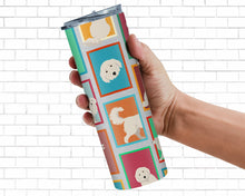 Load image into Gallery viewer, Lots of Great Pyrenees Stainless Steel 20 oz Skinny Tumbler