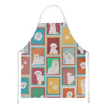 Load image into Gallery viewer, Lots of Maltese Apron – Artist-Designed Kitchen, BBQ &amp; Craft Apron