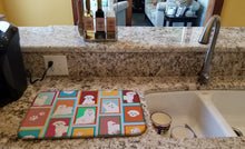 Load image into Gallery viewer, Lots of Maltese Dish Drying Mat