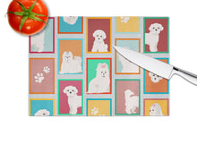 Load image into Gallery viewer, Lots of Maltese Glass Cutting Boards – Durable, Decorative Kitchen Art Large