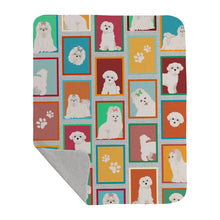 Load image into Gallery viewer, Lots of Maltese Quilted Blanket 50x60