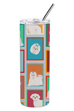Load image into Gallery viewer, Lots of Maltese Stainless Steel 20 oz Skinny Tumbler