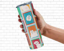 Load image into Gallery viewer, Lots of Maltese Stainless Steel 20 oz Skinny Tumbler