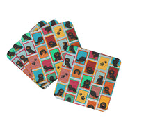 Load image into Gallery viewer, Lots of Black and Tan Cavalier King Charles Spaniel Foam Coaster