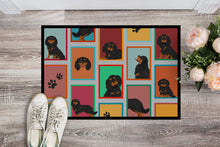 Load image into Gallery viewer, Lots of Black and Tan Cavalier King Charles Spaniel Doormat - 24x36 Decorative Floor Mat – Indoor/Outdoor Rug with Artistic Flair