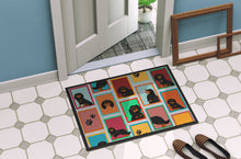 Load image into Gallery viewer, Lots of Black and Tan Cavalier King Charles Spaniel Doormat - 24x36 Decorative Floor Mat – Indoor/Outdoor Rug with Artistic Flair