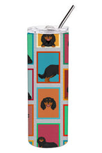 Load image into Gallery viewer, Lots of Black and Tan Cavalier King Charles Spaniel Stainless Steel 20 oz Skinny Tumbler