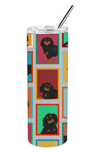 Load image into Gallery viewer, Lots of Black and Tan Cavalier King Charles Spaniel Stainless Steel 20 oz Skinny Tumbler