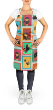 Load image into Gallery viewer, Lots of Black and Tan Pomeranian Apron – Artist-Designed Kitchen, BBQ &amp; Craft Apron