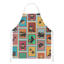 Load image into Gallery viewer, Lots of Black and Tan Pomeranian Apron – Artist-Designed Kitchen, BBQ &amp; Craft Apron