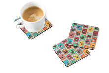 Load image into Gallery viewer, Lots of Black and Tan Pomeranian Foam Coaster