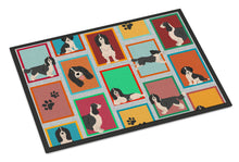 Load image into Gallery viewer, Lots of Black and White English Springer Spaniel Doormat - 24x36 Decorative Floor Mat – Indoor/Outdoor Rug with Artistic Flair