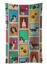 Load image into Gallery viewer, Lots of Black and White English Springer Spaniel Kitchen Towel