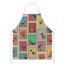 Load image into Gallery viewer, Lots of Airedale Terrier Apron – Artist-Designed Kitchen, BBQ &amp; Craft Apron
