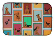 Load image into Gallery viewer, Lots of Airedale Terrier Dish Drying Mat