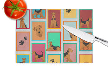 Load image into Gallery viewer, Lots of Airedale Terrier Glass Cutting Boards – Durable, Decorative Kitchen Art Large