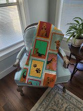 Load image into Gallery viewer, Lots of Airedale Terrier Quilted Blanket 50x60
