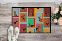 Load image into Gallery viewer, Lots of Airedale Terrier Doormat - 18x27 Decorative Floor Mat – Indoor/Outdoor Rug with Artistic Flair
