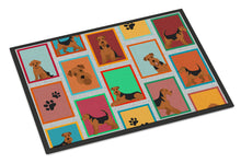 Load image into Gallery viewer, Lots of Airedale Terrier Doormat - 18x27 Decorative Floor Mat – Indoor/Outdoor Rug with Artistic Flair