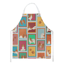 Load image into Gallery viewer, Lots of Red and White Papillon Apron – Artist-Designed Kitchen, BBQ &amp; Craft Apron