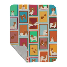 Load image into Gallery viewer, Lots of Red and White Papillon Quilted Blanket 50x60