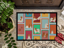 Load image into Gallery viewer, Lots of Red and White Papillon Doormat - 18x27 Decorative Floor Mat – Indoor/Outdoor Rug with Artistic Flair