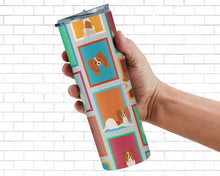 Load image into Gallery viewer, Lots of Red and White Papillon Stainless Steel 20 oz Skinny Tumbler