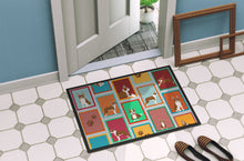 Load image into Gallery viewer, Lots of Red Boston Terrier Doormat - 24x36 Decorative Floor Mat – Indoor/Outdoor Rug with Artistic Flair