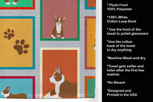 Load image into Gallery viewer, Lots of Red Boston Terrier Kitchen Towel