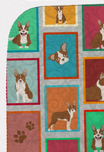 Load image into Gallery viewer, Lots of Red Boston Terrier Quilted Blanket 50x60