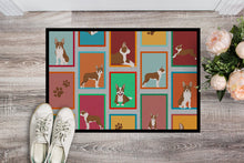 Load image into Gallery viewer, Lots of Red Boston Terrier Doormat - 18x27 Decorative Floor Mat – Indoor/Outdoor Rug with Artistic Flair