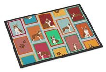 Load image into Gallery viewer, Lots of Red Boston Terrier Doormat - 18x27 Decorative Floor Mat – Indoor/Outdoor Rug with Artistic Flair
