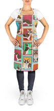 Load image into Gallery viewer, Lots of Brindle Cardigan Corgi Apron – Artist-Designed Kitchen, BBQ &amp; Craft Apron