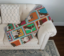 Load image into Gallery viewer, Lots of Brindle Cardigan Corgi Quilted Blanket 50x60