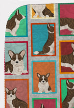 Load image into Gallery viewer, Lots of Brindle Cardigan Corgi Quilted Blanket 50x60