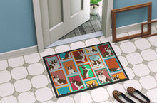 Load image into Gallery viewer, Lots of Brindle Cardigan Corgi Doormat - 18x27 Decorative Floor Mat – Indoor/Outdoor Rug with Artistic Flair