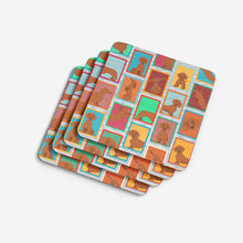 Load image into Gallery viewer, Lots of Red Dachshund Foam Coaster