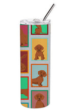 Load image into Gallery viewer, Lots of Red Dachshund Stainless Steel 20 oz Skinny Tumbler