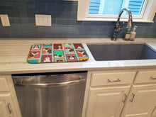 Load image into Gallery viewer, Lots of Brindle English Bulldog Dish Drying Mat