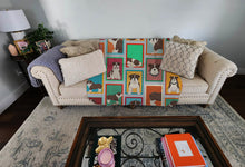 Load image into Gallery viewer, Lots of Brindle English Bulldog Quilted Blanket 50x60