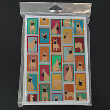 Load image into Gallery viewer, Lots of Fawn French Bulldog Greeting Cards -  Blank Note Cards – 8-Pack of Artist-Designed Cards with Envelopes