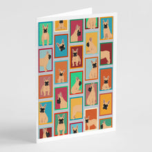 Load image into Gallery viewer, Lots of Fawn French Bulldog Greeting Cards -  Blank Note Cards – 8-Pack of Artist-Designed Cards with Envelopes
