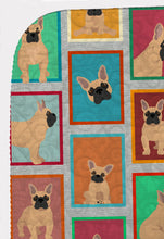 Load image into Gallery viewer, Lots of Fawn French Bulldog Quilted Blanket 50x60