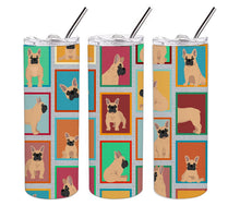 Load image into Gallery viewer, Lots of Fawn French Bulldog Stainless Steel 20 oz Skinny Tumbler