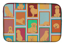 Load image into Gallery viewer, Lots of Golden Retriever Dish Drying Mat