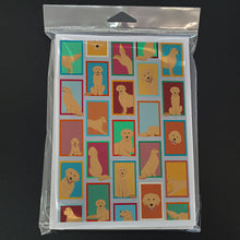 Load image into Gallery viewer, Lots of Golden Retriever Greeting Cards -  Blank Note Cards – 8-Pack of Artist-Designed Cards with Envelopes