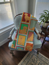 Load image into Gallery viewer, Lots of Golden Retriever Quilted Blanket 50x60