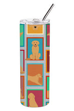 Load image into Gallery viewer, Lots of Golden Retriever Stainless Steel 20 oz Skinny Tumbler