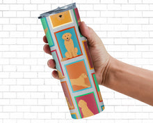 Load image into Gallery viewer, Lots of Golden Retriever Stainless Steel 20 oz Skinny Tumbler