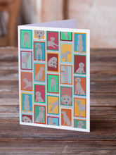 Load image into Gallery viewer, Lots of Grey Labrador Retriever Greeting Cards -  Blank Note Cards – 8-Pack of Artist-Designed Cards with Envelopes